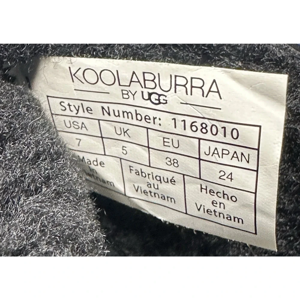 Koolaburra by UGG Koola Mini Hybrid Waterproof Black Suede Boots Womens 7 New